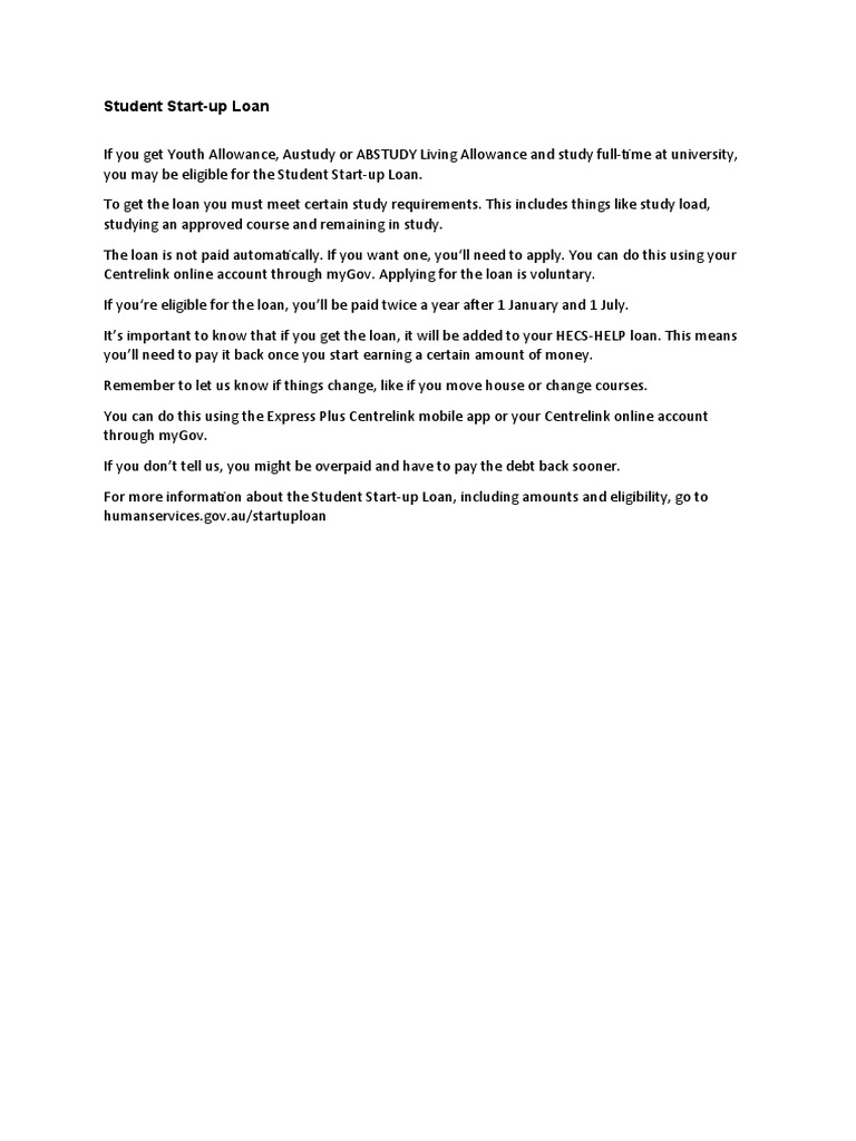 Student Start Up Loan Transcript | PDF