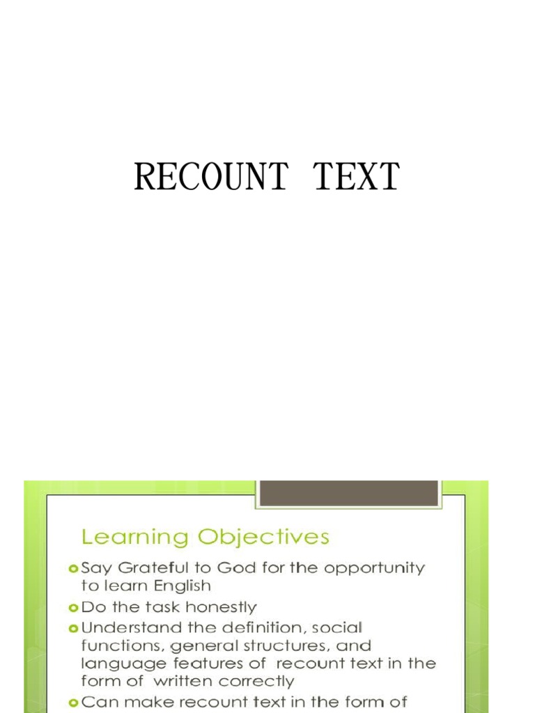 RECOUNT TEXT-WPS Office | PDF | Foreign Language Studies
