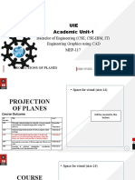 UIE Academic Unit-1: Bachelor of Engineering (CSE, CSE-IBM, IT) Engineering Graphics Using CAD MEP-117