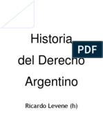 Historia Del Derecho Argentino Ricardo Levene