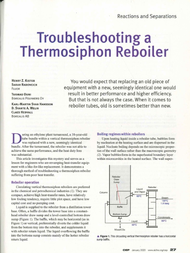 Troubleshooting A Thermosiphon Reboiler PDF