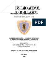 Eje de inserción y ecuador dentario en prótesis parcial removible