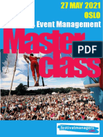 Oslo Festival and Event Management Masterclass 2021