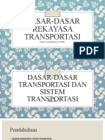 Dasar-Dasar Rekayasa Transportasi Pertemuan 1