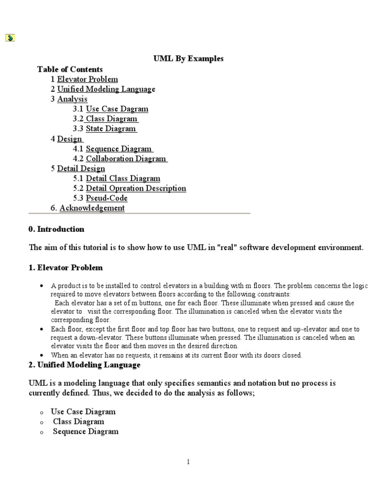 UML by Examples | PDF | Unified Modeling Language | Use Case