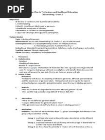 Sample Lesson Plan Semi-Detailed