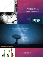 AUTHENTHIC ASSESSMENT - PPT