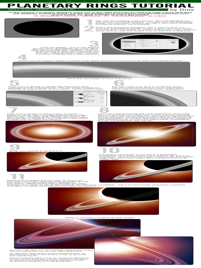 Creating Planetary Rings in Photoshop | PDF | Imaging | Vision