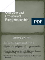 Overview and Evolution of Entrepreneurship