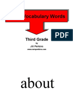 Dolch Vocabulary Words: Third Grade