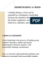 Chap 5 Leadership During A Crisis