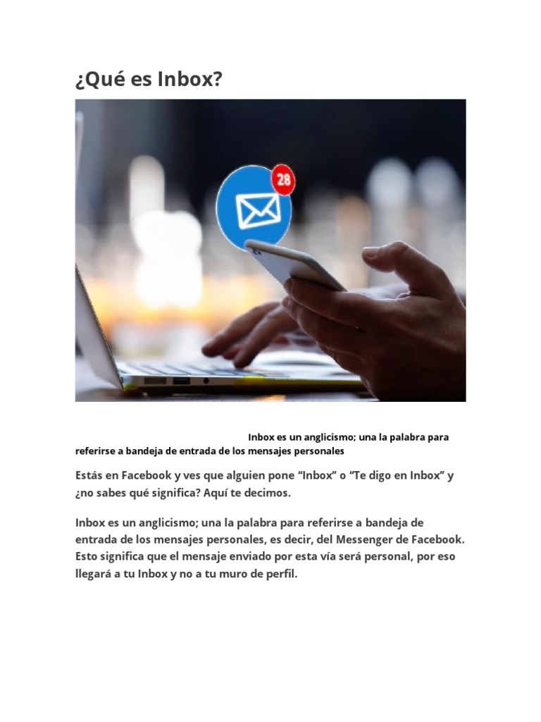 Qué Es Inbox | PDF
