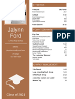 Jalynn Ford Brag Sheet