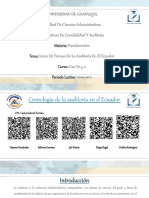 Cronología de Auditoría en El Ecuador