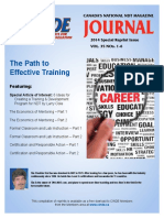 2014 Vol 35 reprint - Career Zone-Path to Effective Training