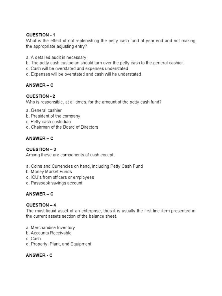 CASH Questions | PDF | Cheque | Deposit Account