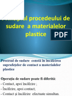 Principiul Procedeului de Sudare A Materialelor Plastice