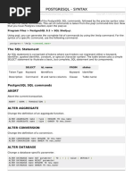 Postgresql Syntax