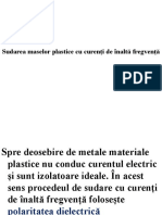 14.sudarea Maselor Plastice Cu Curenți de Înaltă Fregvență