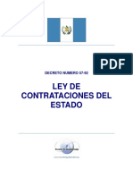 Ley de Contrataciones Estado de Guatemala