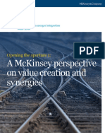 A Mckinsey Perspective On Value Creation and Synergies: Opening The Aperture 1