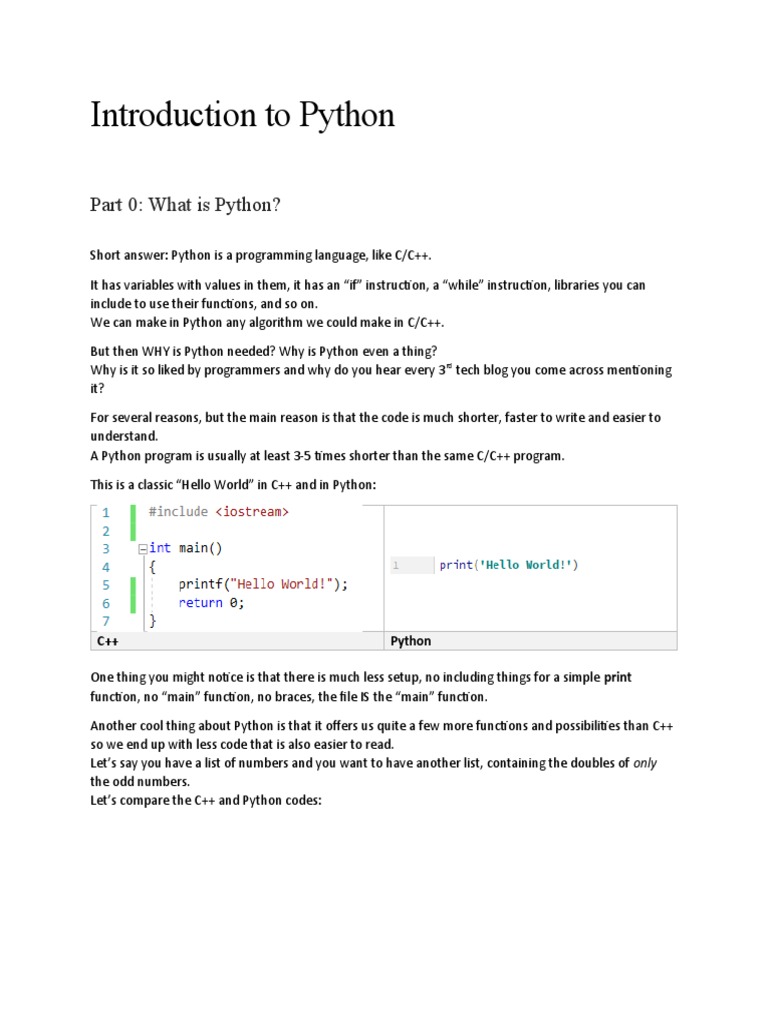 Introduction To Python | PDF | Boolean Data Type | Parameter (Computer ...
