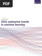 Algorithmia 2021 - Enterprise - ML - Trends