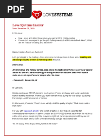 Love Systems | Scribd