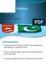 FATF & Pakistan: Riaz Maitlo pcs-2009, css-2011