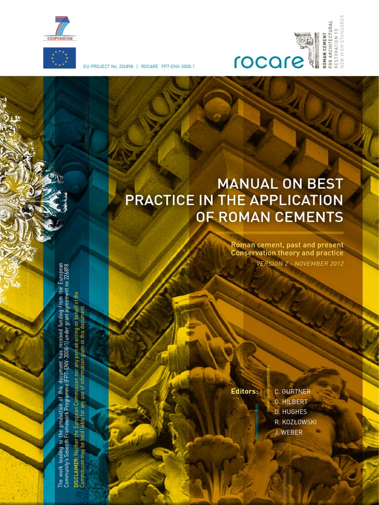 Manual On Best Parctice in The Application of Roman Cements | PDF ...