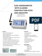 W410 BAT Wireless Anemometer With Alarms