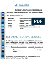 Relative Clauses