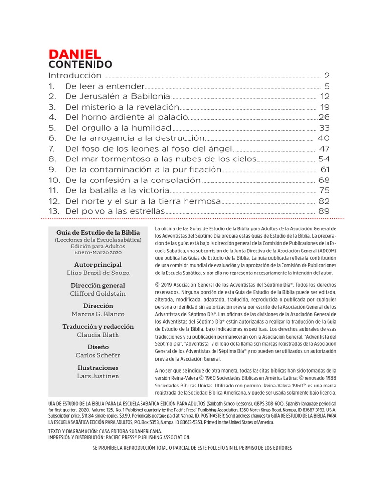 Estudio del Libro de Daniel: Fe y Profecía | PDF | Daniel (figura ...