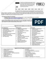 FBISD Elementary School Supply List