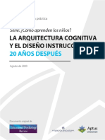 La Arquitectura Cognitiva y El Diseño Instruccional - Comprimido