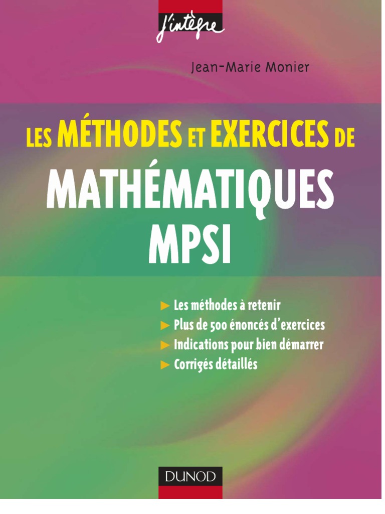 AW Mathematiques MPSI | PDF