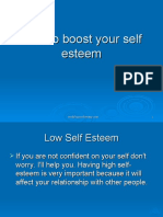 How To Boost Your Self Esteem