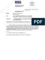Informe 05 Requerimiento de Tarjeta de Mercancia de Camion Grua