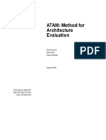 ATAM Method of Architeture Evaluation