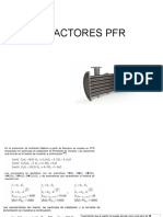 Simulación de reactores PFR segmentados