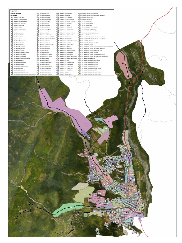 Mapa de Barrios de Mocoa, Putumayo | PDF | Violencia