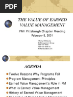 The Value of Earned Value Management: PMI Pittsburgh Chapter Meeting