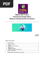 DigitalHR Project - Business Requirements Document Template DRAFT