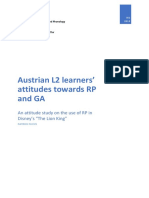 Austiran L2 English Learners' Perception of GA and RP Accents