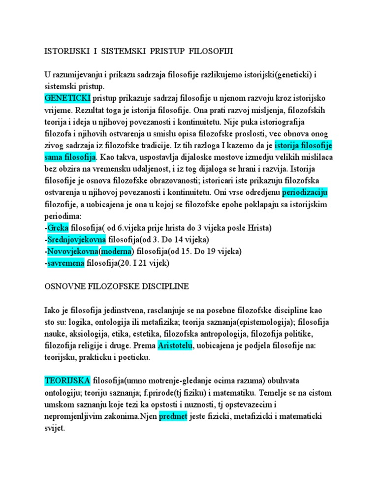 Filozofske Discipline | PDF