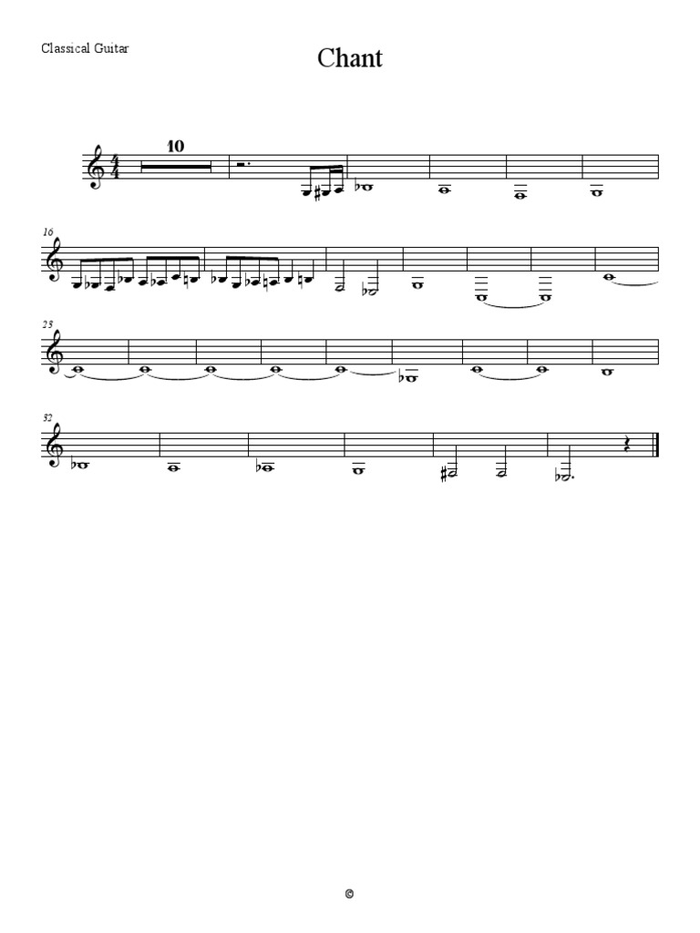 Chant - Guitar | PDF