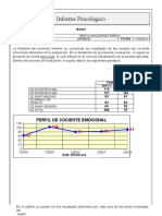 Informe Psicológico Del Test de Coeficiente Emocional