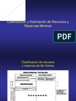 Clase #11 - Clasificación de Recursos y Reservas