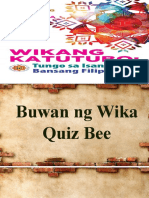 QUIZ BEE FILIPINO First