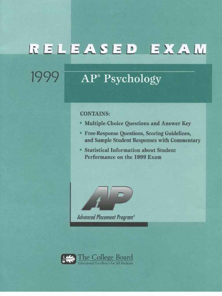 1997 ap psychology essay